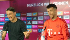 Niko Kovac begleitete Ivan Perisic zu seiner Vorstellung beim FC Bayern.