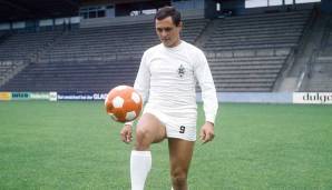 PETER MEYER in der Saison 1967/68 für Borussia Mönchengladbach: 9 TORE.