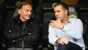 Denken offenbar über eine Alternative zum verletzungsanfälligen Paco Alcacer nach: BVB-Boss Watzke und Sportdirektor Michael Zorc.