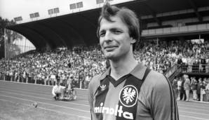Platz 2: Karl-Heinz Körbel (Eintracht Frankfurt). 200 Einsätze erreicht am 10.3.1979 mit 24 Jahren, 3 Monaten und 9 Tagen.
