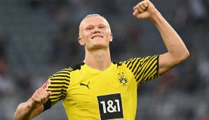 11. Platz: Erling Haaland (Borussia Dortmund) - 4 Scorerpunkte. 2 Tore und 2 Vorlagen beim 5:2 gegen Eintracht Frankfurt am 14.08.2021