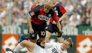 11. Platz: Marcelinho (Hertha BSC) - 4 Scorerpunkte. 1 Tor und 3 Assists beim 6:0 gegen Borussia Mönchengladbach am 4.12.2004.