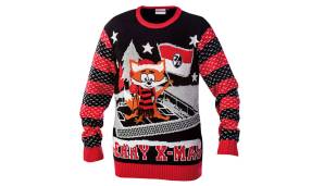 Auch der Ugly Christmas Sweater des SC Freiburg wartet mit einer Besonderheit auf.