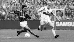 Platz 10: Ralf Falkenmayer (Eintracht Frankfurt). 100. Spiel am 26. Mai 1984 mit 21 Jahren, 3 Monaten und 15 Tagen.
