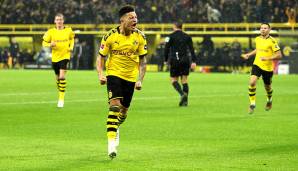 Platz 4: Jadon Sancho (Borussia Dortmund) – 64 Minuten pro Scorerpunkt (10 Tore, 10 Assists)