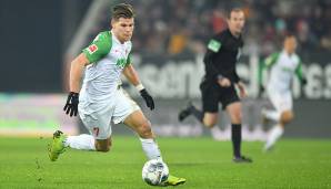 Platz 20: Florian Niederlechner (FC Augsburg) – 97 Minuten pro Scorerpunkt (10 Tore, 6 Assists)