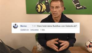 Zu seiner Zeit beim FC Bayern ließ Klinsmann angeblich ein paar Buddha-Statuen an der Säbener Straße aufstellen. Bei der Hertha verzichtete er darauf. So mancher User will das aber offensichtlich nicht glauben.