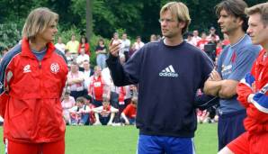 Torwarttrainer Stephan Kuhnert (l.) zusammen mit Jürgen Klopp.