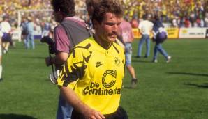 PLATZ 9: MICHAEL LUSCH - 11 Saisons von 1982 bis 1993 (242 Spiele, 13 Tore): Traf als Joker im Pokalfinale 1989 zum 4:1, sah nach dem UEFA-Cup-Finale 93 keine Perspektive mehr beim BVB. Leitet heute ein Fußballcenter in Dortmund.