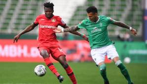 ABWEHR: Edmond Tapsoba (Bayer 04 Leverkusen). Der junge Innenverteidiger steht erst seit Januar bei der Werkself unter Vertrag und hat in dieser Zeit schon einen starken Eindruck hinterlassen. Wenn der 21-Jährige mitwirkte, verlor Leverkusen kein Spiel.