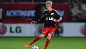 Platz 18: Julian Brandt (Bayer Leverkusen) am 4. April 2014 im Alter von 17 Jahren, 11 Monaten und 2 Tagen gegen den Hamburger SV.