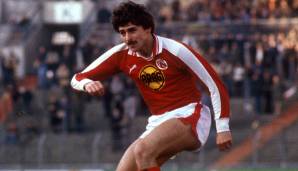 Platz 8: Klaus Allofs (Fortuna Düsseldorf) - 13 Auswärtstore in der Saison 1980/81 (insgesamt 19 Saisontore).