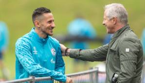 Im Trainingslager schaute Ex-Trainer Jens Keller vorbei.