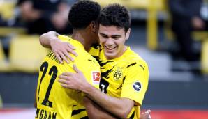 Platz 1 – Datum: 19.09.2020 | Team: Borussia Dortmund | Tor-Duo: Giovanni Reyna (17 Jahre, 311 Tage) & Jude Bellingham (17 Jahre, 82 Tage) gegen Gladbach | kombiniertes Alter: 35 Jahre, 28 Tage