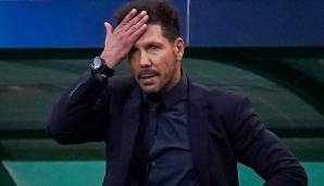 Diego Simeone hader mit der herben Niederlage.