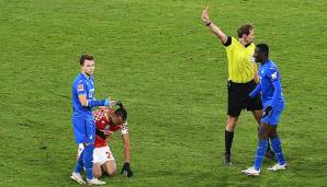 Geiger sah gegen Mainz die Rote Karte.