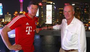 Robert Lewandowski und Karl-Heinz Rummenigge wurden von Tuttsport ausgezeichnet.