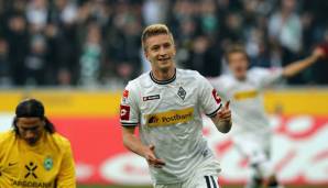 Platz 29 | Marco Reus | Gewinn: 16,1 Millionen Euro für Borussia Mönchengladbach | Gekauft von Rot Weiss Ahlen (1 Million Euro) | Verkauft an Borussia Dortmund (17,1 Millionen Euro)