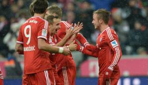 Platz 1: FC Bayern München - 19 Siege (vom 19.10.2013 bis 29.03.2014)