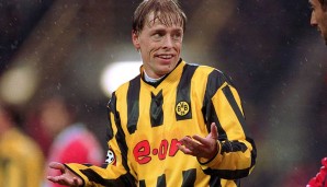 JAN DEREK SÖRENSEN - 24 BL-Spiele ohne Tor für den BVB: Netzte gegen den BVB in der CL 3-mal, danach kauften die Borussen den Norweger, der eigentlich schon bei 1860 unterschrieben hatte. In Schwarz-Gelb hatte Sörensen aber Ladehemmung.