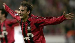 DIMITAR BERBATOV (Bayer Leverkusen: 2 Saisons mit mindestens 20 Treffern – 2004/05 (20), 2005/06 (21)