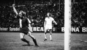 Platz 11: ROLAND SANDBERG (1. FC Kaiserslautern) - 14 Auswärtstore in der Saison 1973/74