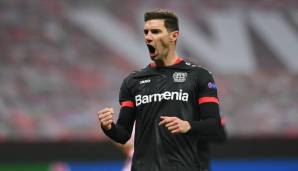 Platz 5 - Lucas Alario (Bayer Leverkusen): 2 Tore durch einen Konter