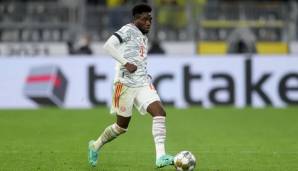 Der FC Bayern (Bild: Alphonso Davies) empfängt am Sonntag den 1. FC Köln.