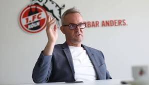 Geschäftsführer Alexander Wehrle vom 1. FC Köln hat sich deutlich gegen Geisterspiele ausgesprochen.