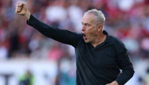 Bisher läuft's bei seinem Team: Christian Streich und der SC Freiburg mischen die Liga auf.