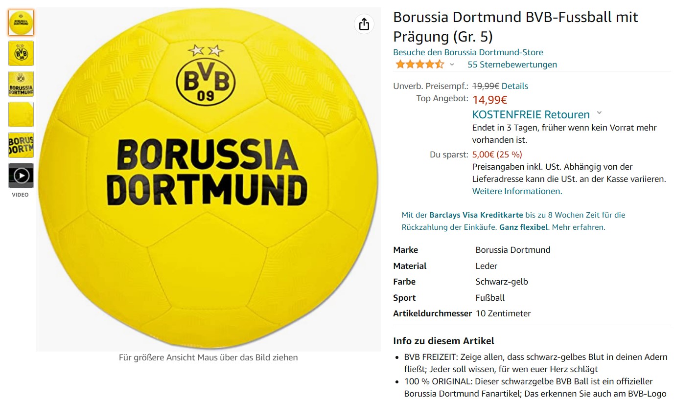 Borussia Dortmund, BVB, Black Friday, Angebote, Deals, Schnäppchen