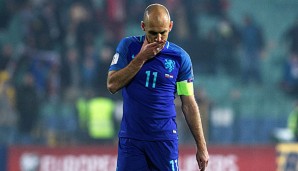 Arjen Robben verlor mit der Niederlande in Bulgarien