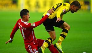 James Rodriguez war im Spiel gegen Borussia Dortmund an zwei Treffern beteiligt