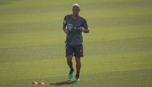 Arjen Robben kann beim FC Bayern München aktuell nicht mit voller Intensität trainieren.