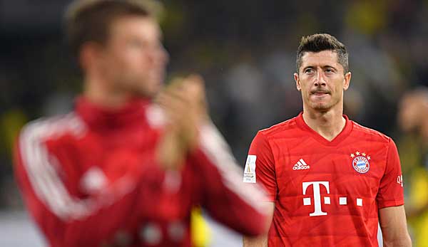 Erneuerte seine Kritik am zu kleinen Kader des FC Bayern München nach der Supercup-Pleite gegen den BVB: Stürmer Robert Lewandowski.