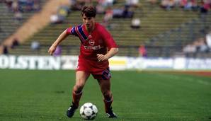 BRIAN LAUDRUP: In der Spielzeit 1991/92 waren gleich drei Zehner für die Bayern im Einsatz. Laudrup hatte mit gerade einmal zwei Saisons einen vergleichsweise kurzen Aufenthalt in München.
