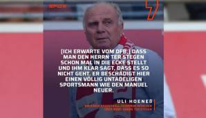 Am Donnerstag legte Hoeneß dann bei einem Basketball-Termin in München nochmal nach - und schoss sich bei einigen damit endgültig ins Aus.