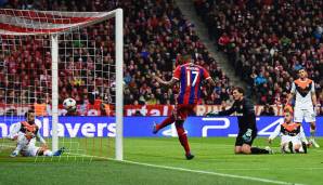 Platz 4 - Champions League, Achtelfinal-Rückspiel (11. März 2015): FC Bayern - Schachtar Donezk 7:0.