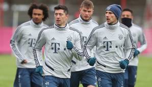 Robert Lewandowski und Co. halten sich auch während der Spielpause fit.