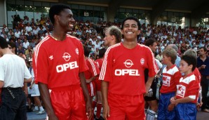 Bernardo (l.) und Mazinho wechselten beide im Sommer 1991 zum FC Bayern München.