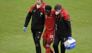 Alphonso Davies musste verletzungsbedingt ausgewechselt werden.