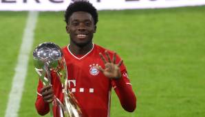 PLATZ 8: ALPHONSO DAVIES - Durchschnittsnote: 2,87 (23 bewertete Spiele). Profitierte von Sanes regelmäßigen Ausflügen ins Zentrum und spielte deshalb bisweilen selbst als Linksaußen.