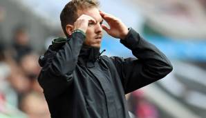 Julian Nagelsmann am Samstag bei der 0:1-Niederlage seiner Bayern in Augsburg.