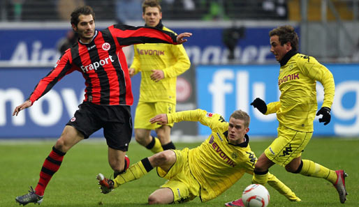 Eintracht Frankfurt hat das Hinspiel gegen Borussia Dortmund mit 1:0 gewonnen