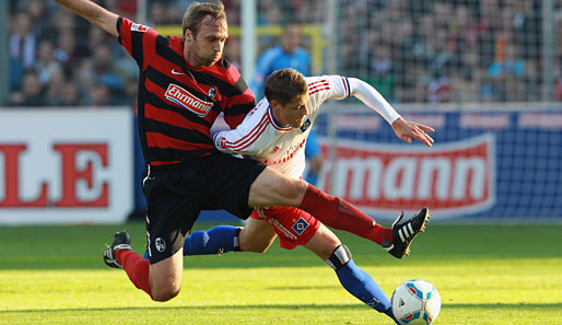 Andreas Hinkel gab gegen den Hamburger SV sein Debüt beim SC Freiburg