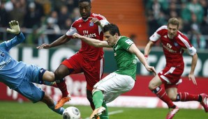 19. Minute im Nordderby: Junuzovic erzielt das 1:0 für Werder Bremen