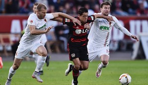 Bayer Leverkusen und der FC Augsburg lieferten sich ein enges Spiel