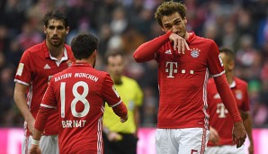 Die Bayern waren im Spiel gegen Schalke wieder einmal nicht zufrieden mit ihrer Leistung