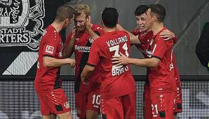Bayer Leverkusen gewann auswärts bei Eintracht Frankfurt