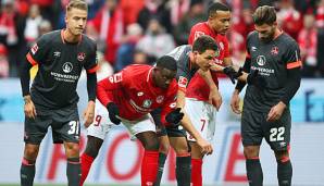 Der 1. FC Nürnberg rutscht dem Abstieg immer weiter entgegen.